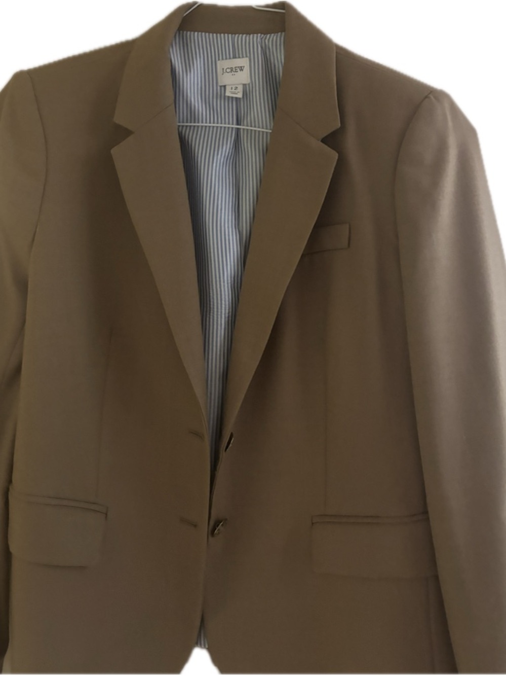 J. Crew Women’s Tan Blazer - Classic Two-Button Sport Coat